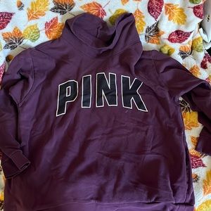 Cow-neck PINK sweatshirt